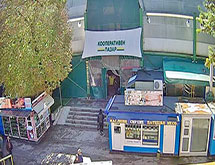 Добрич времето уеб камера онлайн на живо център Кооперативен пазар, вход, закрит пазар, пешеходна зона, live online camera