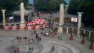 Варна времето уеб камера Централен вход на Приморски парк Морска градина и панорама Черно море от покрив хотел Одесос